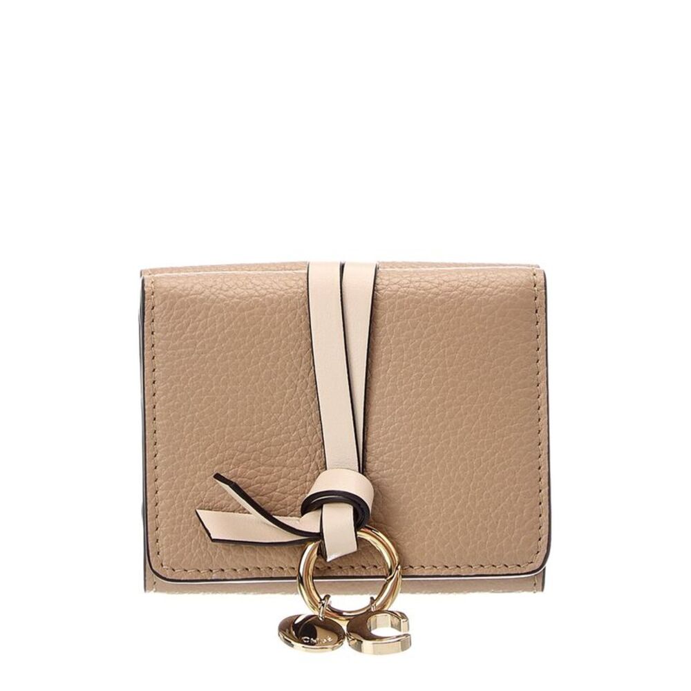 Chloé Mini Leather Wallet, Brown